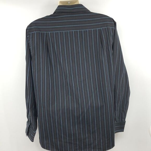 Van Heusen men’s black blue striped shirt - Picture 5 of 5
